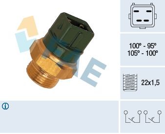FAE Θερμικός διακόπτης, βεντιλατέρ ψυγείου 38010 Βαλβίδα βεντιλατέρ FAE FOCUS 38010 φθηνά