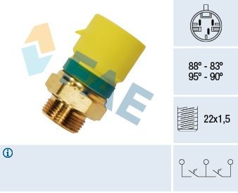 FAE Teplotný spínač ventilátora chladenia 38210 FAE 38210 Teplotný spínač ventilátora chladenia Opel Meriva x03 cena