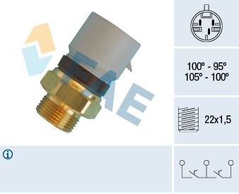 FAE Interrupteur de température, ventilateur de radiateur 38360 FAE 38360 Interrupteur de température, ventilateur de radiateur OPEL Vectra C Berline (Z02) 3.0 CDTI (F69) 177 CV 2004