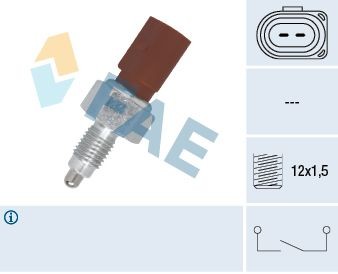 FAE Slēdzis, Atpakaļgaitas signāla lukturis 40675 FAE 40675 Slēdzis atpakaļgaitas signāla lukturis Fiat 500 orģinālās