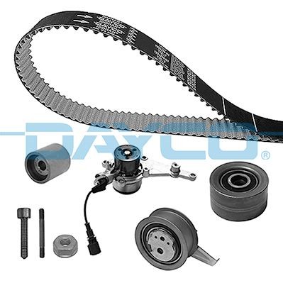DAYCO Bomba de água + kit de correia dentada KTBWP12400 DAYCO KTBWP12400 Bomba de água + kit de correia de distribuição SEAT Leon IV Sportstourer (KL8) baratos