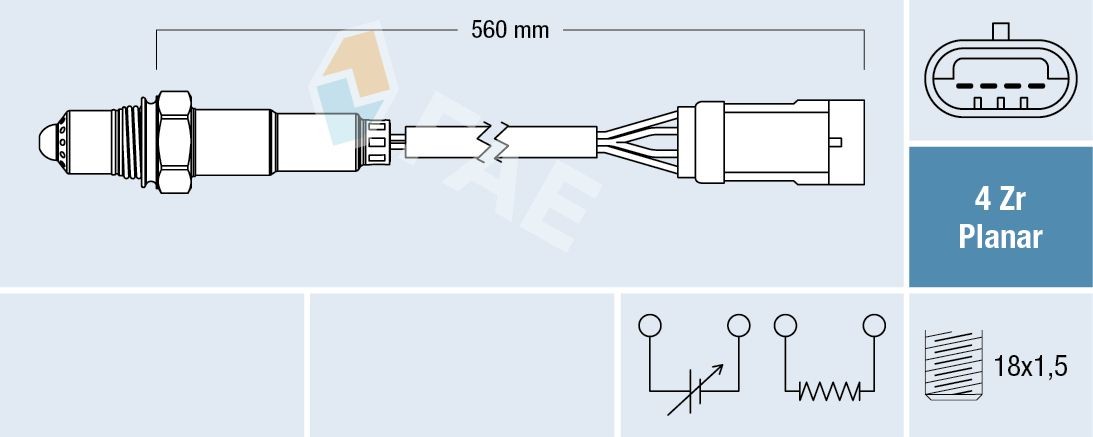 FAE Lambdasonde 77153 77153 NOx-sensor NISSAN PRIMASTAR FAE