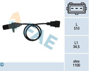 FAE Generatore di impulsi, Albero a gomiti 79007 79007 costo Sensore giri motore PEUGEOT 807 FAE
