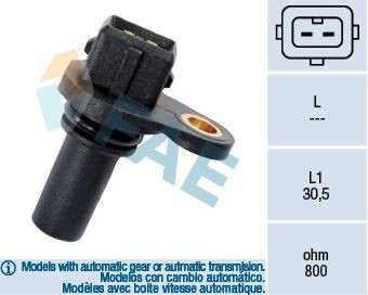 FAE Motordrehzahlsensor 79008 Kurbelwellensensor FAE Ford SCORPIO 79008