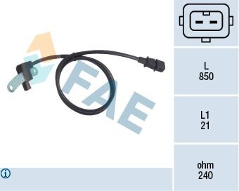 FAE Gerador de impulsos, cambota 79019 Sensor de rotações gestão do motor FAE Volvo P1800 79019