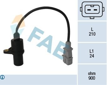 FAE Snímač impulzov kľukového hriadeľa 79047 Snímač otáčok motora FAE i30 79047 lacné