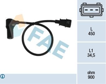 FAE Turtallssensor, motormanagement 79074 Sensor kamakselposisjon FAE Subaru LEONE 79074