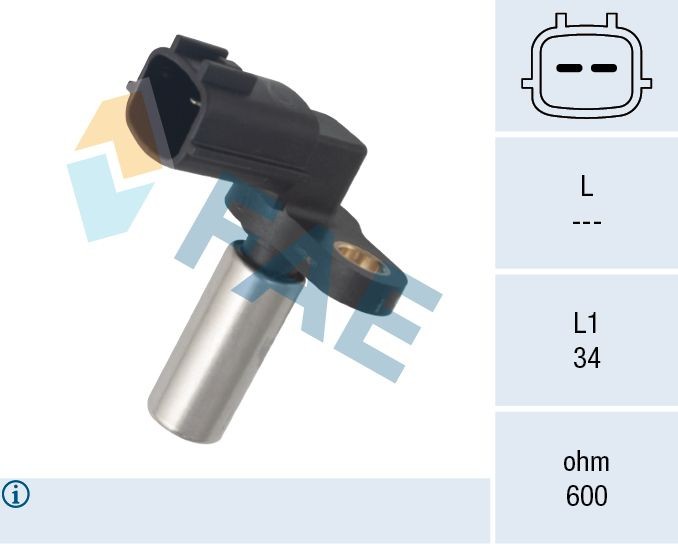 FAE Snímač otáčok pre riadenie motora 79090 Snímač otáčok kľukového hriadeľa FAE NT400 79090 lacné