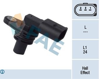 FAE Camshaft position sensor 79129 FAE 79129 Camshaft position sensor SKODA Favorit Hatchback (781) 1.3 135 (781) 57 hp 1992