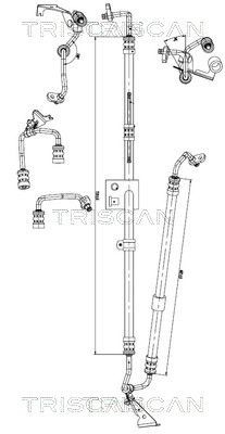 Hydraulická hadica pre riadenie TRISCAN 8516 23012 TRISCAN 8516 23012 Hydraulické hadice riadenie Mercedes-Benz Trieda E 2005