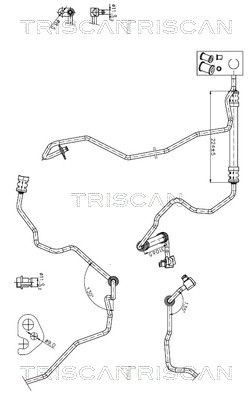 TRISCAN Stuurbekrachtiging slang 8516 27007 TRISCAN 8516 27007 Hydraulische slang besturing originele VOLVO