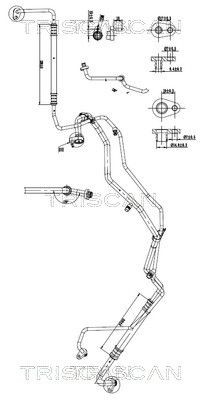 Kõrgsurve- / madalsurvetorustik, kliimaseade TRISCAN 9010 28077 TRISCAN 9010 28077 Kliimaseadme voolikute PEUGEOT EXPERT 2002