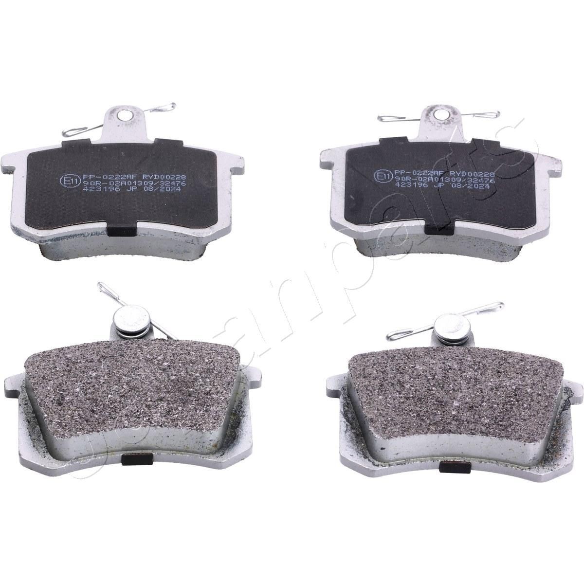 JAPANPARTS Bremseklosser PP-0222AF PP-0222AF Sportsbremseklosser AUDI Q7 JAPANPARTS