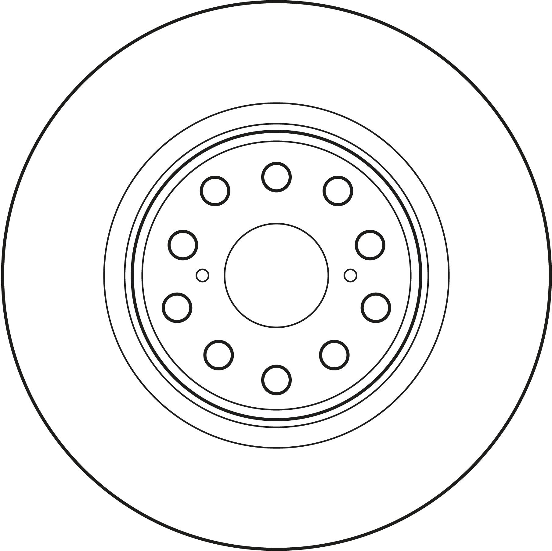 Disque de frein TRW DF6827S Disque de frein TRW DF6827S Freinage TOYOTA Mirai (JPD20)