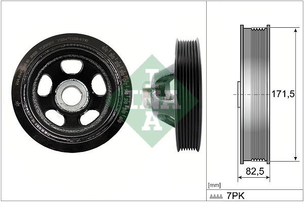 Remskive, veivaksel INA 544 0195 10 INA 544 0195 10: Remskive veivaksel Mercedes SLK 2008