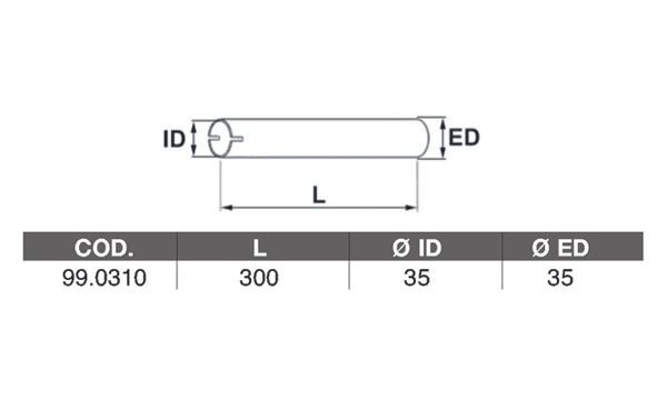ASSO Rørforbinder, udstødningssystem 99.0310 99.0310 Udstødning-samlerør HONDA CIVIC ASSO