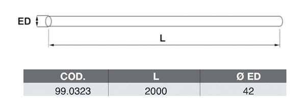 ASSO Tubo gas scarico 99.0323 99.0323 Tubo gas scarico ASSO BMW