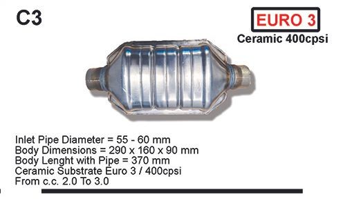 ASSO Katalysator C3 C3 Katalysator ASSO SKODA ROOMSTER
