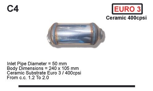 ASSO Katalysator C4 MINI katalysator ASSO C4