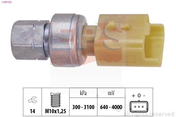 EPS Pressostato aria condizionata 1.980.025 EPS 1.980.025 Interruttore a pressione climatizzatore Peugeot 308 Station Wagon prezzo