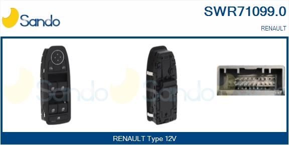 SANDO Kontakt, rudehejs SWR71099.0 SANDO Elrudekontakt CHEVROLET SWR71099.0