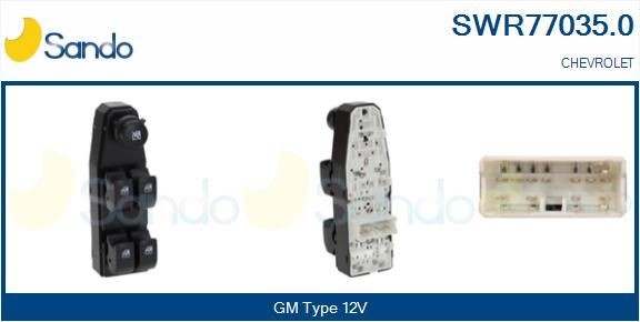 SANDO Bryter, vindusheis SWR77035.0 Vindusbryter CHEVROLET SANDO SWR77035.0