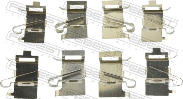 FEBEST Jarrupalojen asennussarja 0103-GSV70F FEBEST 0103-GSV70F Toyota C-HR tarvikesarja, jarrupala