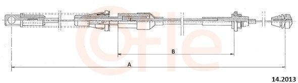COFLE Akseleratora trose 92.14.2013 Akseleratora trose COFLE Ford KA 92.14.2013