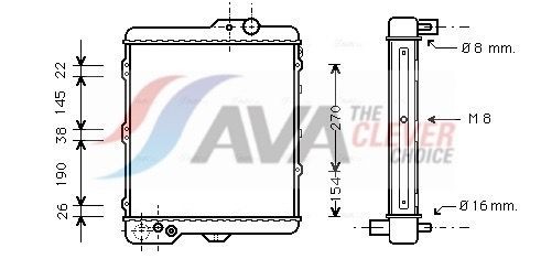 AVA COOLING SYSTEMS Kühler, Motorkühlung AI2002 AVA COOLING SYSTEMS AI2002 Kühler, Motorkühlung AUDI 80 B2 (81, 85) 1.6 83 PS 1979