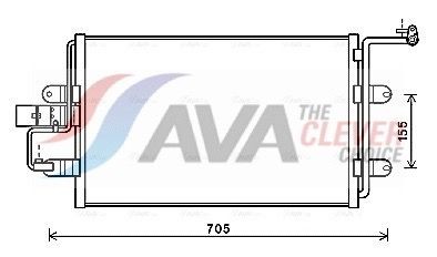 Συμπυκνωτής, σύστ. κλιματισμού AVA COOLING SYSTEMS AI5130 AVA COOLING SYSTEMS AI5130 Συμπυκνωτής Volkswagen BORA 2014