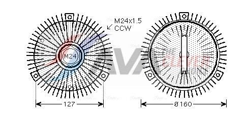 AVA COOLING SYSTEMS Lüfterkupplung AIC286 AIC286 Lüfterkupplung AVA COOLING SYSTEMS kaufen