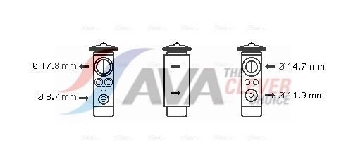 AVA COOLING SYSTEMS Paisuntaventtiili, ilmastointilaite BW1171 BMW Z3 Roadster ilmastoinnin paisuntaventtiili AVA COOLING SYSTEMS BW1171