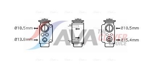 AVA COOLING SYSTEMS Expanzný ventil klimatizácie BW1240 BW1240 Expanzný ventil klimatizácie BMW X5 AVA COOLING SYSTEMS
