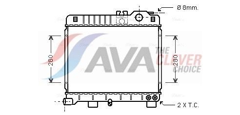 AVA COOLING SYSTEMS Radiaator, mootorijahutus BW2151 AVA COOLING SYSTEMS BW2151 Jahutusradiaator BMW E21 hind