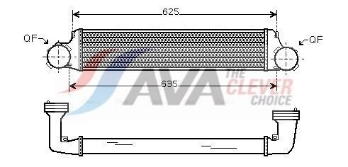 AVA COOLING SYSTEMS Intercooler BW4280 BMW 3 Coupe (E46) Intercooler AVA COOLING SYSTEMS BW4280