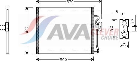 AVA COOLING SYSTEMS Air conditioning condenser BW5214 BW5214 AVA COOLING SYSTEMS radiator ac for BMW