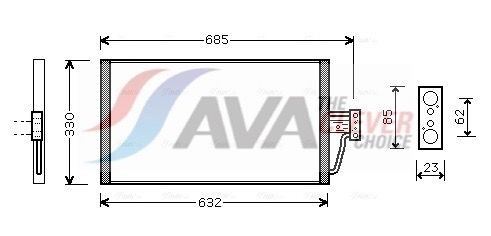 AVA COOLING SYSTEMS Air conditioning condenser BW5254 BW5254 AVA COOLING SYSTEMS air conditioner condenser for BMW