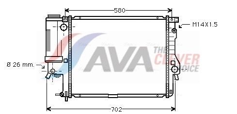 AVA COOLING SYSTEMS Radiator, motorkjøling BWA2186 Radiator AVA COOLING SYSTEMS BMW X5 BWA2186