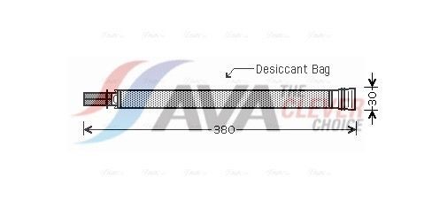 AVA COOLING SYSTEMS Αφυγραντήρας, σύστ. κλιματισμού BWD313 AVA COOLING SYSTEMS Αφυγραντήρας BMW BWD313