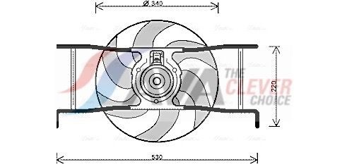 AVA COOLING SYSTEMS Jäähdyttimen tuuletin CN7545 CN7545 AVA COOLING SYSTEMS Jäähdyttimen tuuletin Peugeot 807 hinta