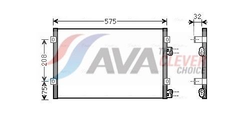 Kondensator, klimaanlegg AVA COOLING SYSTEMS CR5071 AVA COOLING SYSTEMS CR5071: Ac kondenser Chrysler PT CRUISER 2009