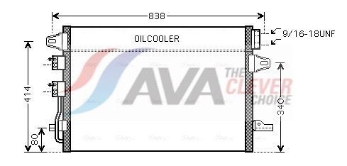 AVA COOLING SYSTEMS Kondensor, klimatanläggning CR5088 AVA COOLING SYSTEMS CR5088 kondensor Caravan III MPV (NS) pris