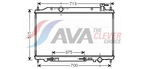 Radiaator, mootorijahutus AVA COOLING SYSTEMS DN2295 AVA COOLING SYSTEMS DN2295 Mootori jahutusradiaator NISSAN MURANO 2020