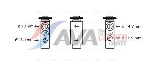 Βαλβίδα εκτόνωσης, συστ. κλιματ. AVA COOLING SYSTEMS FD1380 AVA COOLING SYSTEMS FD1380: Βαλβίδα εκτόνωσης Volkswagen SHARAN 2002