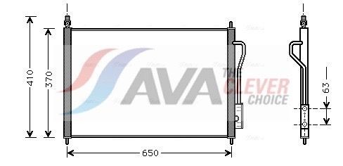 Condenseur, climatisation AVA COOLING SYSTEMS FD5268 AVA COOLING SYSTEMS FD5268: Condenseur de clim Ford FOCUS 2000