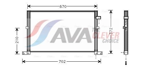 AVA COOLING SYSTEMS Condensatore climatizzatore FD5334 AVA COOLING SYSTEMS FD5334 Radiatore aria condizionata Ford Mondeo b5y prezzo