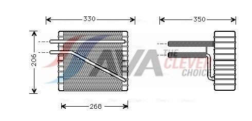 AVA COOLING SYSTEMS Aurusti, kliimaseade FDV269 FDV269 AVA COOLING SYSTEMS Konditsioneeri aurusti Seat odav