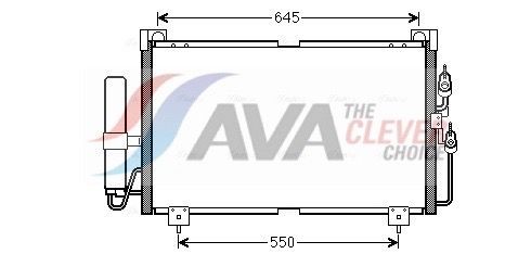 AVA COOLING SYSTEMS Förångare till AC FDV348 AVA COOLING SYSTEMS FDV348 Förångare Mazda 3 Sedan original