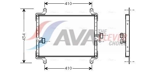 AVA COOLING SYSTEMS Kondensor, klimatanläggning FT5206 Fiat Ducato 230 Minibuss AC-kondensor AVA COOLING SYSTEMS FT5206