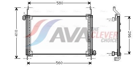 AVA COOLING SYSTEMS Kondensator, klimaanlæg FTA5127 AC condenser AVA COOLING SYSTEMS PUNTO FTA5127 billig